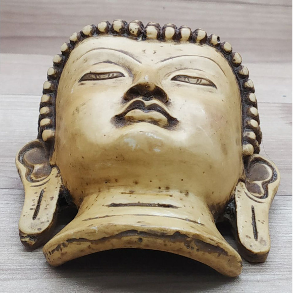 Buddha Mask Wall hanging Art Sculpture painting Mask  Statue