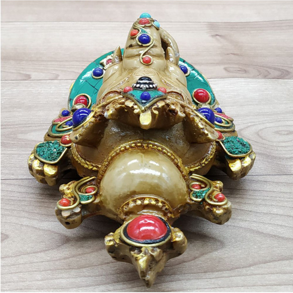 Ganesha Mask with Gemstone Work Wall hanging Art Sculpture wall Decor