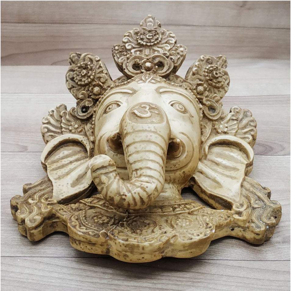 Ganesha Mask with Painting Work Wall hanging Art Sculpture wall Decor